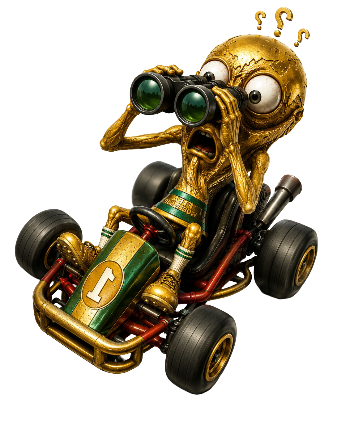 Brainrot trophy mascot
